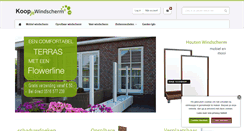 Desktop Screenshot of koopjewindscherm.nl